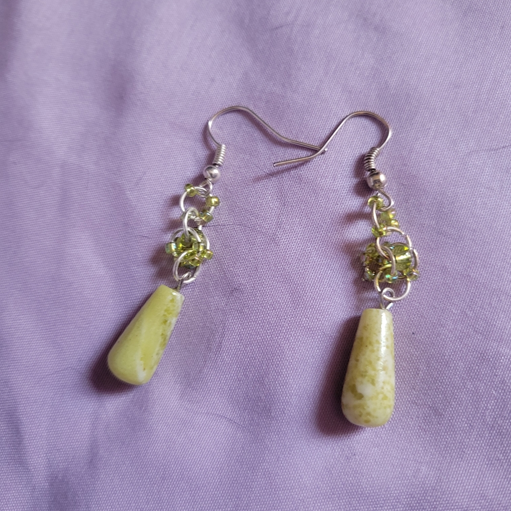 Chic Lime Drop Earrings